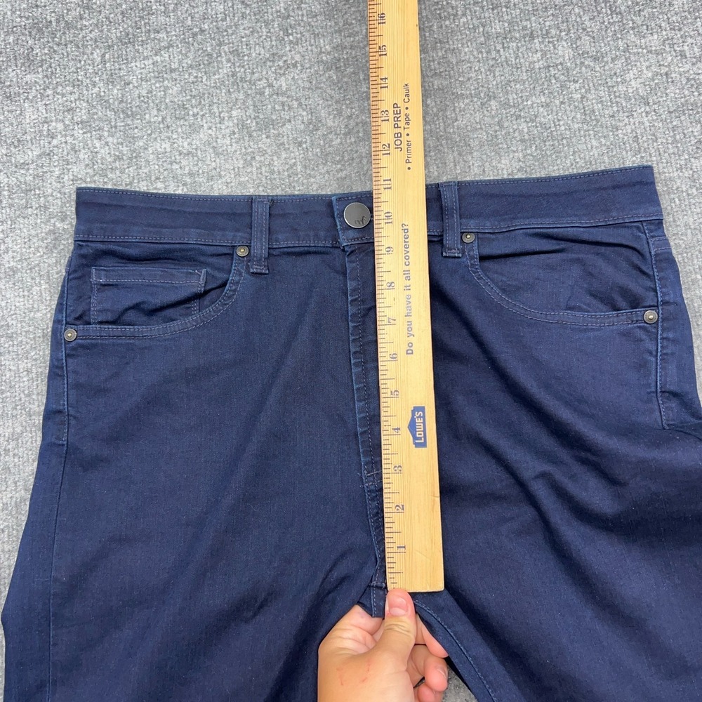 Monfrere Jeans Men 34X30 Blue Denim Stretch Greyson Skinny Fit Garment Dyed Dark - Picture 5 of 10